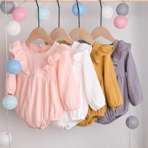 Cute Newborn Baby Girl Long Sleeve Lace Romper Jumpsuit Dress Outfits Clothes 0-24M