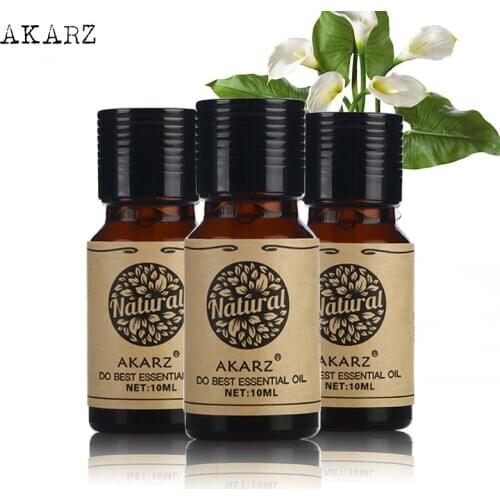 Tea tree Osmanthus Orris essential oil sets AKARZ Famous brand For Aromatherapy Massage Spa Bath skin face care 10ml*3