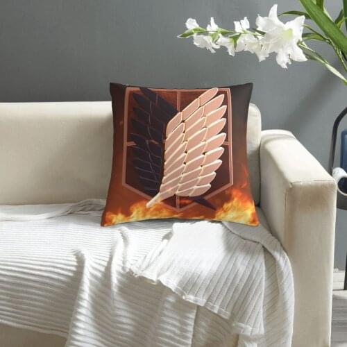 Attack On Titan pillowcase printed cushion cover sofa waist pillow pillow cover