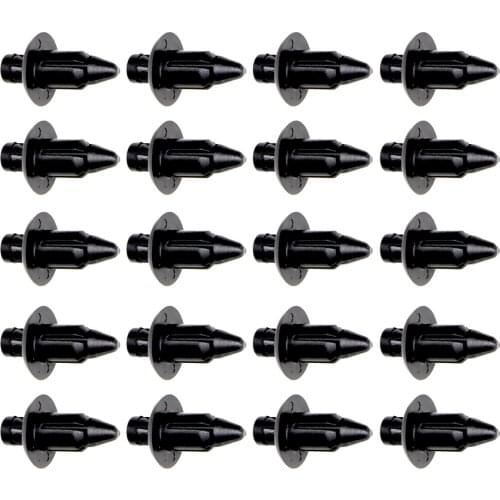 Fairing Fender Bumper Cover Grill Radiator Push Type Retainer x20 6mm Hole Plastic Clips Expansion Rivets Cowling Fastener Holds
