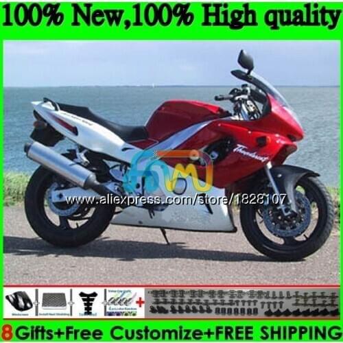 YZF 600R For YAMAHA Thundercat YZF600R 96 02 03 04 05 Red white hot 06 07 73BS.65 YZF-600R 2002 2003 2004 2005 2006 2007 Fairing