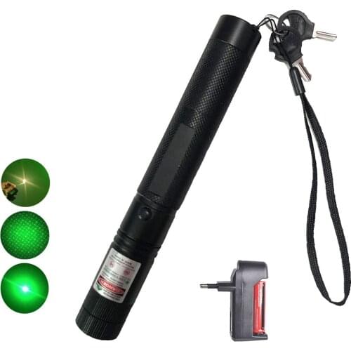 Hunting 10000m 532nm Green Laser Sight Pointer Adjustable Focus Burning Head Outdoor Survival Fleshlight