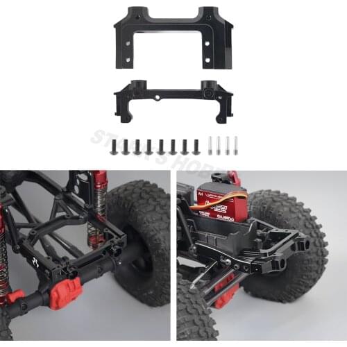Aluminum Alloy Front Rear Bumper Mount Servo Stand for 1/10 RC Crawler Axial SCX10 II 90046 90047 Upgrade Part