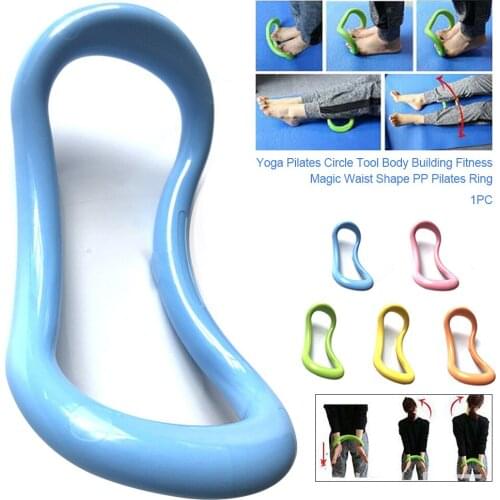Yoga pilates circle back exercise bodybuilding chest enlargement apparatus exercise fitness magic waist shape PP Pilates circle