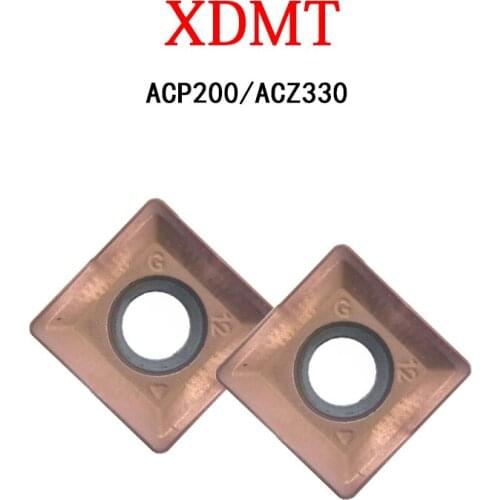 XDMT Turning Inserts Efficient And Durable XDMT120408PDEN-G ACP200 XDMT120408PDER-S XDMT150408 PDEN-H ACZ330 XDMT15 XDMT12 Tools