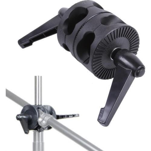 Grip Swivel Dual Head Holder Bracket for Photo Studio Boom Reflector Arm Support
