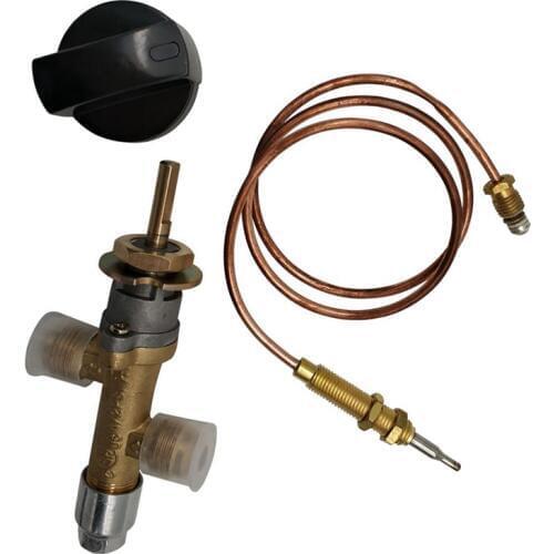 Propane Lpg Gas Fire Pit Control Safety Valve Flame Failure Device Gas Heater Valve with Thermocouple and Knob