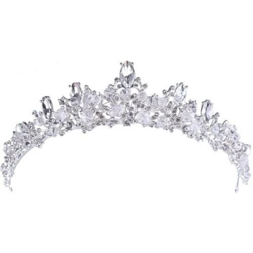 Luxury Neo-Gothic Rhinestone Crown Tiaras For Bridal Wedding Hair Jewelry Full Crystal Princess Birthday Hairbands Hairwear HQ98
