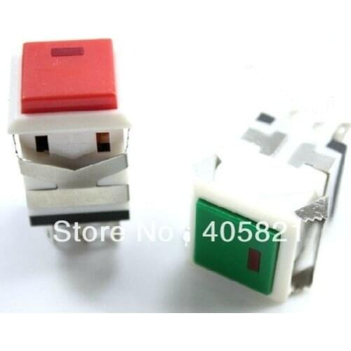 Self-locking pushbutton switch with lamp inside KD2-21 lamp voltage DC3V 8pins