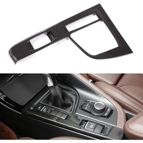 Carbon Fiber Style Car Interior Gear Shift Door Armrest Window Switch Navigation etc Trim Styling For BMW X1 16-18