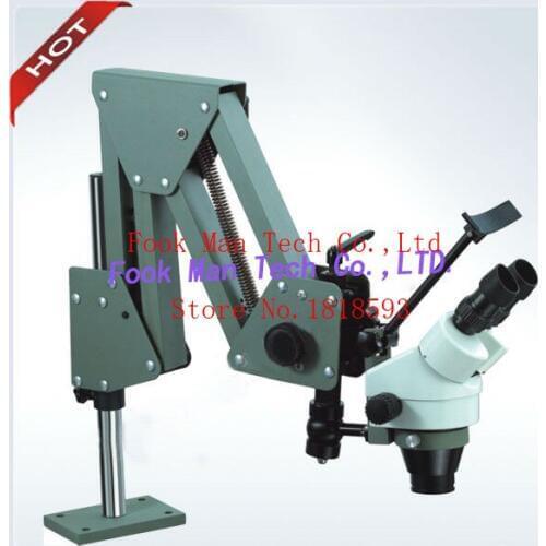 Super Clear Portable Gem Microscope 7X-45X Stereo Zoom Stone Setting Microscope 5W LED Ring Light Free