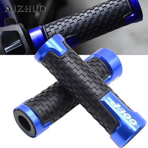 Universal CNC 7/8"22mm CNC Aluminum Accessories Motorcycle Handle Bar Caps Handlebar Grips For KAWASAKI J300 J 300 2014-2017