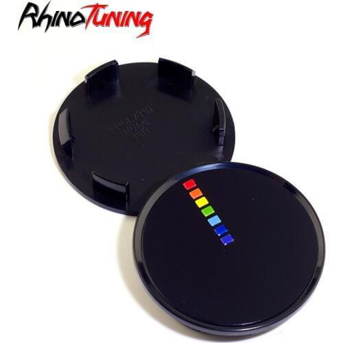 1pc 51mm 45mm Car Wheel Center Hubcaps Rainbow For Rims Fit For CX-5 SX4 Odyssey Cruze Focus Prius Quest Golf CLA A3 A4 X1 Rio