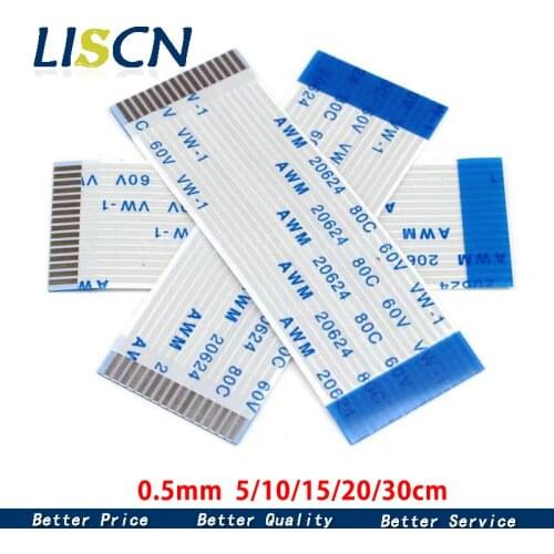10PC FFC/FPC Ribbon Flexible Flat CABLE 0.5MM A B type 4P 6 7 8 10 12 14 16 18 20 22 24 26 28 30 32 33 34 36 38 40 45 50 54 Pin