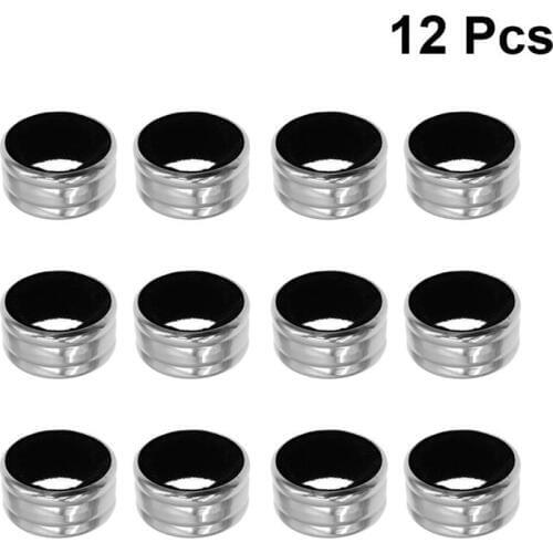 12PCS Stainless Steel Wine Bottle Leak-Proof Collar Anti-Overflow Ring Red Wine Drip Stop Ring Bar Tools Wine Accessories