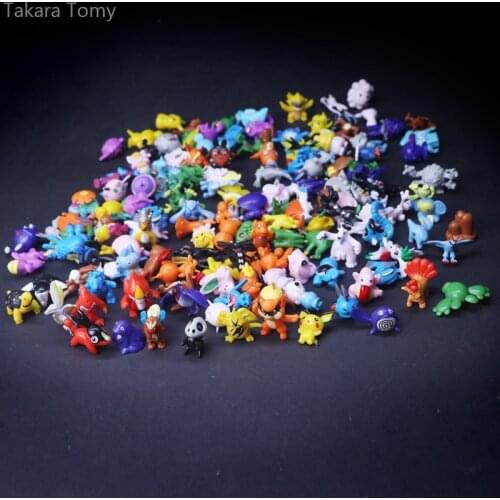 144 different styles 24 pieces /bag new collection dolls action toy pokemon figures model