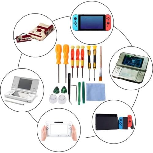 17 in 1 Triwing Screwdriver Game Bit Repair Tool Kit Full Security for nintendo switch Wii NES SNES DS Lite GBA