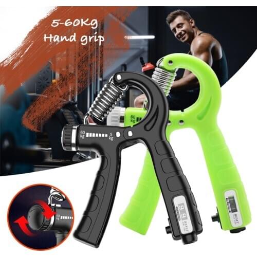 2Pcs 5-60kg Adjustable Wrist Hand Grip Finger Exercise Muscle Recovery Strength Heavy Gripper
