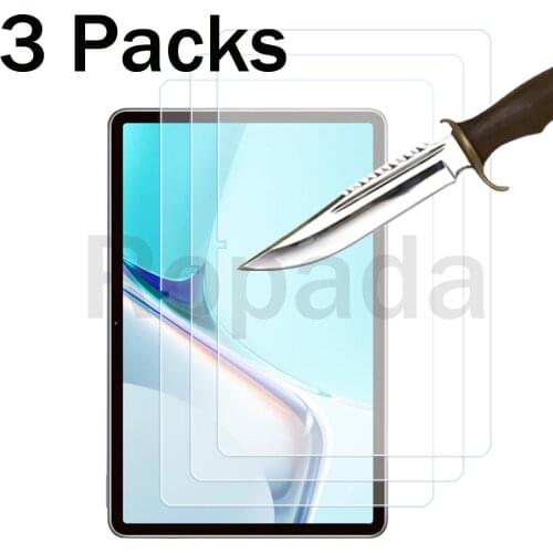 3 Packs Tempered glass screen protector for Huawei matepad 11 2021 release new version 11'' tablet protective film