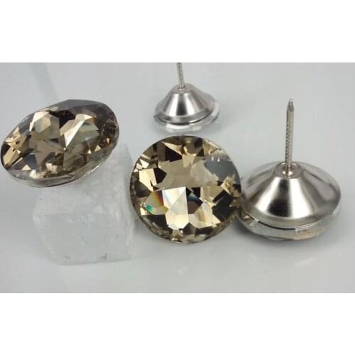 3 colors crystal pin button Sofa button25mm 100pcs/lot furniture Satellite drill nail crystal buttons , Color Zen sewing button