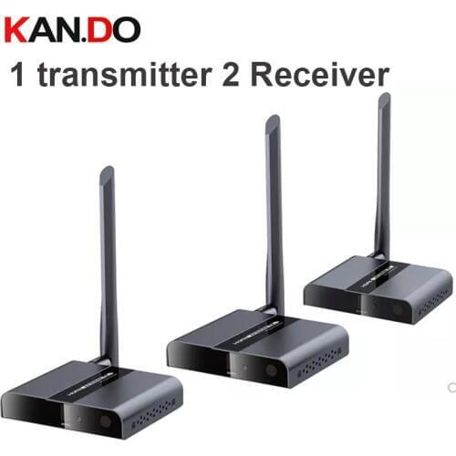 388M 50Meter 1TX + 2RX Wireless HDbitT HDMI 1080P Extender Transmitter & Receiver Wireless HDMI Transmitter Reciver Kit