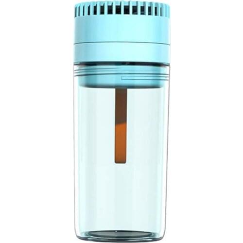 400ML Summer Supplies Portable Mini Fan Rechargeable Plastic Water Bottles USB Smart Charging Fan Water Cup Outdoor Sport Mug