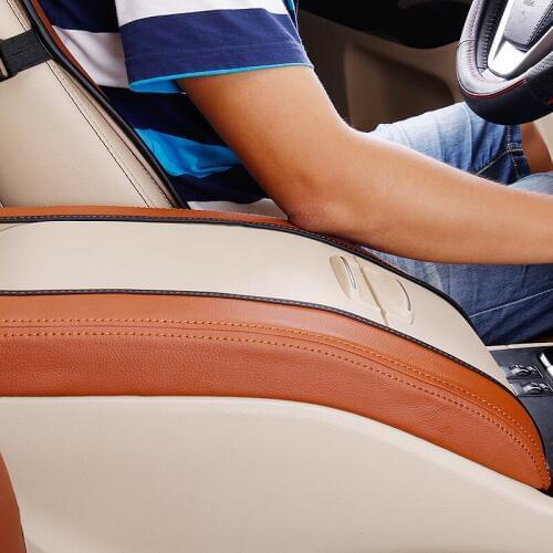 Car Central armrest box 3D design Artificial Leather cover accessories for Toyota Highlande 2015--2018 Car-Styling