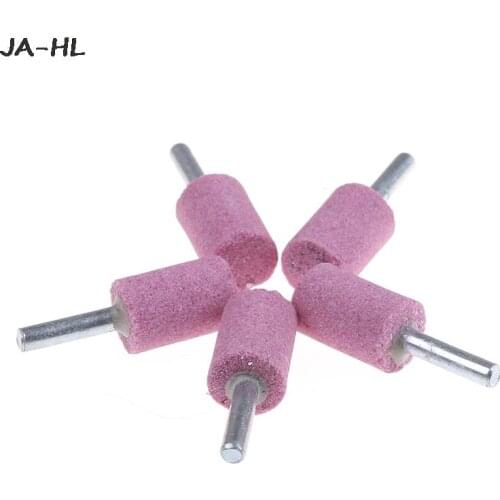 5pcs/lot OD20 Cylinder Abrasive Stone Points Mounted Grinding Stone Burr 6mm Shank For Rotary Tools Wholesale