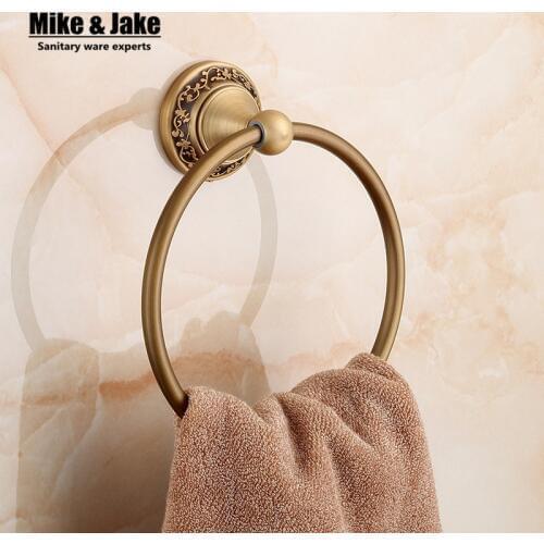 Solid Brass antique towel ring holder bronze Finished Towel holder Ring,Towel Bar bathroom towel accessories 8605