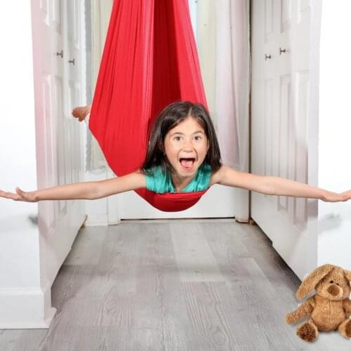 Kids Cotton Outdoor Indoor Swing Hammock for Cuddle Up To Sensory Child Therapy Swing Soft Elastic Parcel Steady Dropshipping