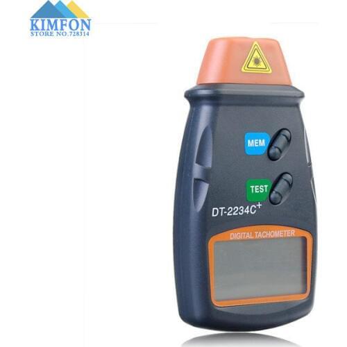DHL Fedex 100PCS Autoranging Digital Laser Tachometer Non-contact Speedometer RPM Meter DT2234C