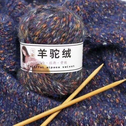50g/ball Thick Cashmerel For Hand Knitting Needlework Sweater Hat Laine CrochetThread Melange knitted Yarns Lana Haak Garen