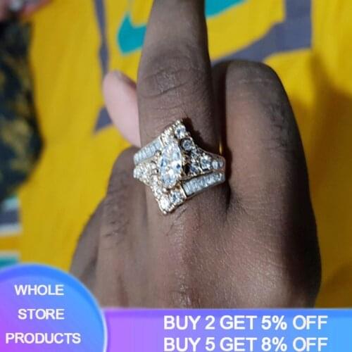 14K Yellow Gold 1.5 Carats Diamond Ring for Women Luxury Engagement Bizuteria Anillos Gemstone 14K Gold and Diamond Silver Rings