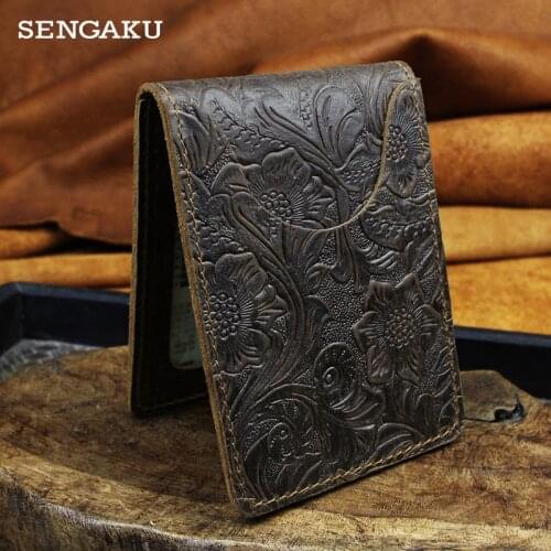 Leather Passport Holder Woman Card Holder Mens Thin Wallet Coin Bag