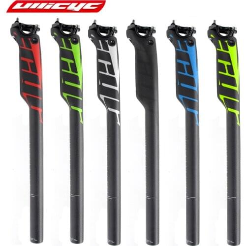 Newest Mountain Bike Carbon Seatpost Full Carbon Fibre Bicycle Seatposts Road MTB Parts 27.2/30.8/31.6*400mm 5mm ZG308