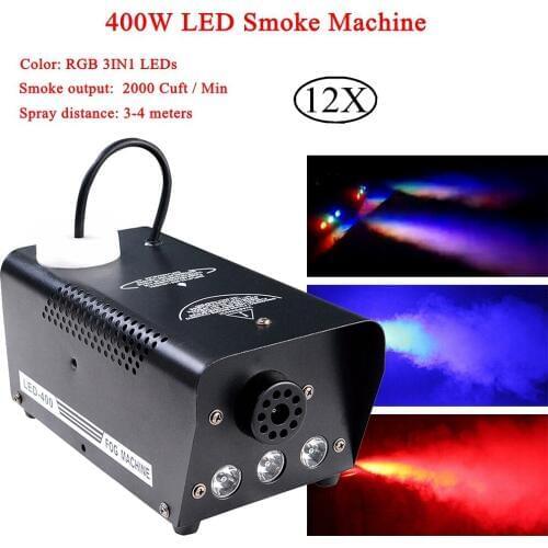 400W RGB Wireless Remote Control Fog Machine Pump DJ Disco Smoke Machine Professional For Stage Perform Party Bar Light Effect