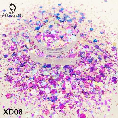 15g/Jar Mixed Color Shaker Sequins In Mixed Sizes For Nail Arts Handmade Card Cloth Handmade Craft Accessories DIY Sequins