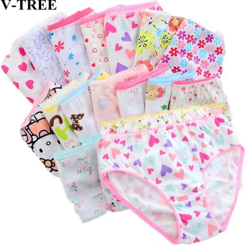 Cotton Girls Panties Colored Briefs For Girls Children Underwear 0-12 Years Teenage Girl Underwear Thong