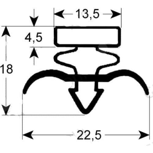 FOSTER 15211732 UPRIGHT FRIDGE REFRIGERATOR DOOR GASKET SEAL 595mm x 1310mm