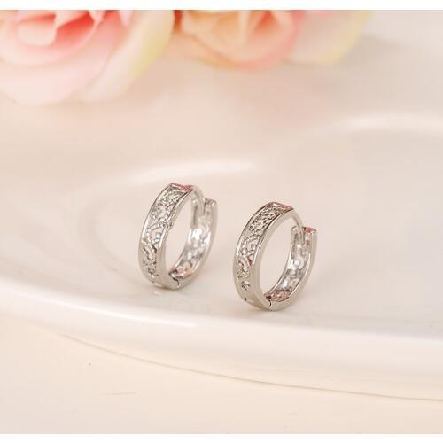 2pairs lovelyHoop Earring for women Girls kids Dubai silverJewellery Turkish Egyptian Algeria Indian Moroccan Saudi bridal gifts