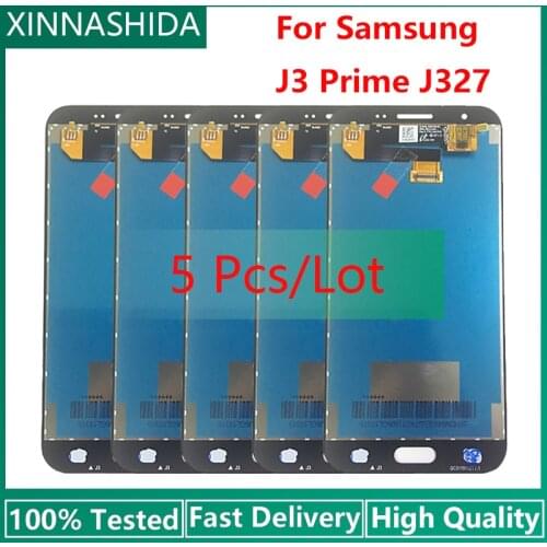 5pcs/Lot LCD For SAMSUNG GALAXY J3 Prime 2017 J327 j327W J327V J327T J327P Display Touch Screen Assembly parts