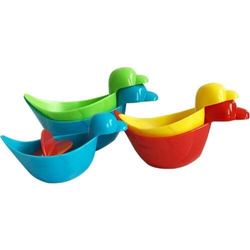 5 Pcs/set Creative 0-3 Years Old Baby Plastic Kids Playing Water Bath Shower Ducks Toys for Children Educational Learning