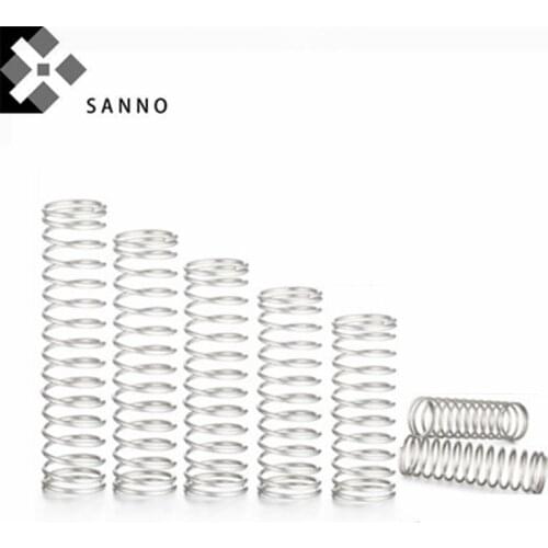 50pcs Small pressure spring stainless steel spiral coil binding Y type pul-out piece spring wire O ring springs