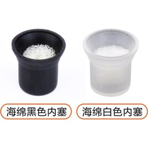 50pcs Microblading White Black Plastic Cup with Cotton Permanent Make up Easy Ring Tattoo Ink Container Cup For The INK Supply