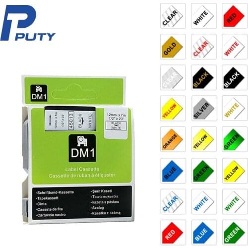 6/9/12mm compatible for DYMO D1 Tape 45013 40913 43613 45010 45016 45017 40910 Label Tape for DYMO Printer LabelManager 160 280