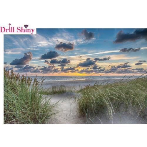 Hot Sale Diy 5D Diamond Painting Autumn Pond Full square Diamond Mosaic Picture Diamond Embroidery Landscape Pattern Rhinestones