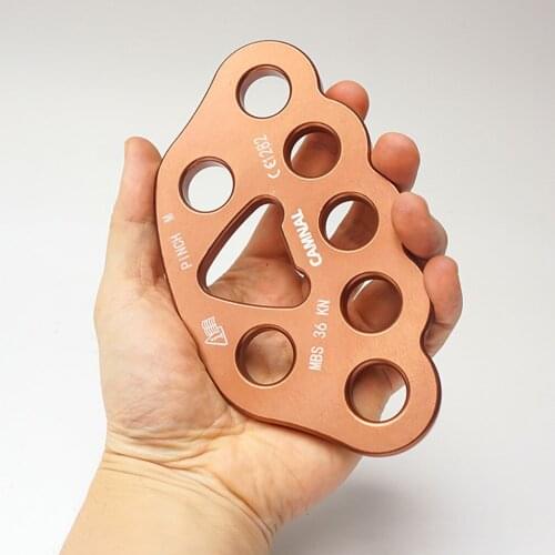 36KN Paw Rigging Plate Anchor Device 8 Hole For Climbing Aerial Dance