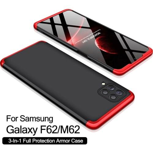 For Samsung Galaxy A02S Case 360 Degree Protection Matte Cover Case For Samsung F62 M62 A32 M31 A31S A02S Hybrid Shockproof Case