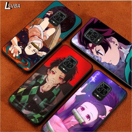 Black Soft Cover The Slayer Kimetsu for Xiaomi Redmi Note 9 9S 8 8T 7 7S 6 5A 5 4X 4 Pro Max Prime Phone Case