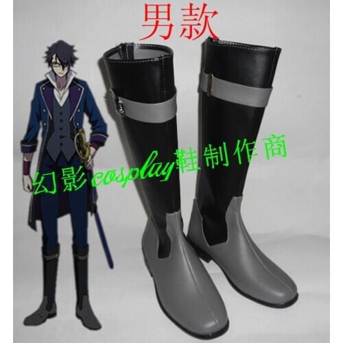 K Fushimi Saruhiko Long Halloween Cosplay Shoes Boots H016